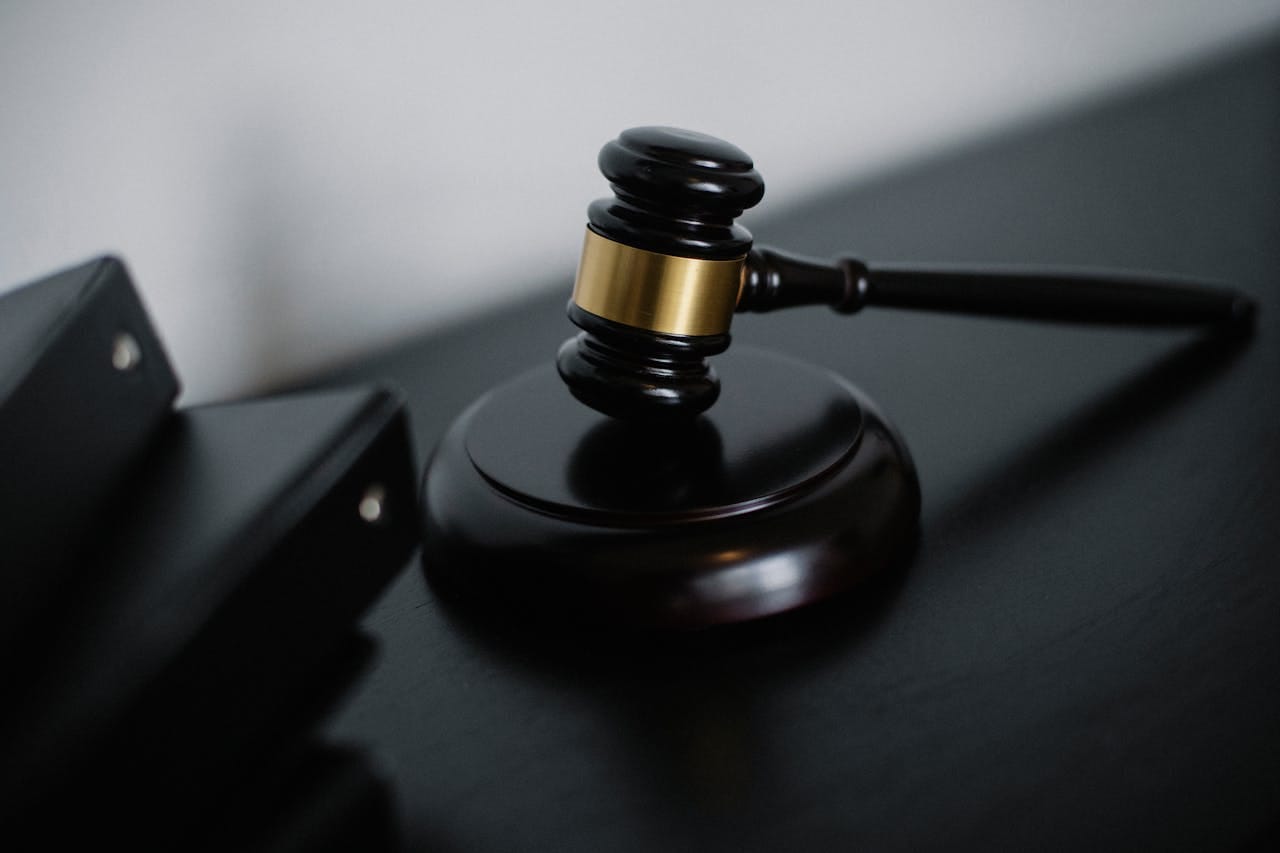 Gavel on a table depicting legal standing