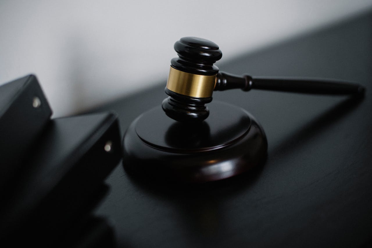 Gavel on a table depicting legal standing
